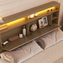 Ver imagem 7 de Cama de Casal com 6 Gavetas e Cabeceira com LED Genebra
