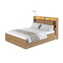 Ver imagem 2 de Cama de Casal com 6 Gavetas e Cabeceira com LED Genebra