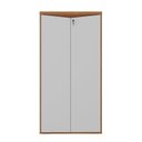 Ver imagem 4 de Kit 2 Peças com Mesa Diretor em L para Escritório com Recorte em Y e Armário Multiuso 2 Portas