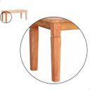 Ver imagem 6 de Mesa de Jantar 1,9 M Madeira Maciça Natural Mhm Móveis Brasil