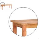 Ver imagem 4 de Mesa de Jantar 1,9 M Madeira Maciça Natural Mhm Móveis Brasil