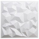 Ver imagem 1 de 100 Placas Pvc 3d Revestimento Autocolante Parede Decorativo Diamante 25cm