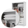 Guarda Roupa Casal Modulado Sevilha 4 e 2 Portas 8 Gavetas Premium com Cama Casal Carioca Móveis - 9