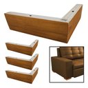 Ver imagem 2 de Kit C/ 8 Pés Cantoneira 5cm Madeira Maciça P/ Estofados Caramelo