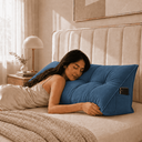 Ver imagem 6 de Almofada Encosto Triangular Cama Leitura Cabeceira Suede