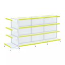 Ver imagem 1 de Gondola Centro 137 Fit Ate 3 Metros 1 Ponta Branco 28b Pe Amarelo