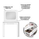 Ver imagem 3 de Penteadeira Camarim Rouge 1 Gaveta Branco