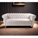 Ver imagem 2 de Sofá Nobreza 3 Lugares Cor:suede Bege 080