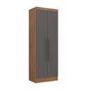 Ver mais imagens de Conjunto Guarda-Roupa Modulado Viena 4 Portas 6 Gavetas 3 Peças Yescasa Cinza/Nogal/Grafite