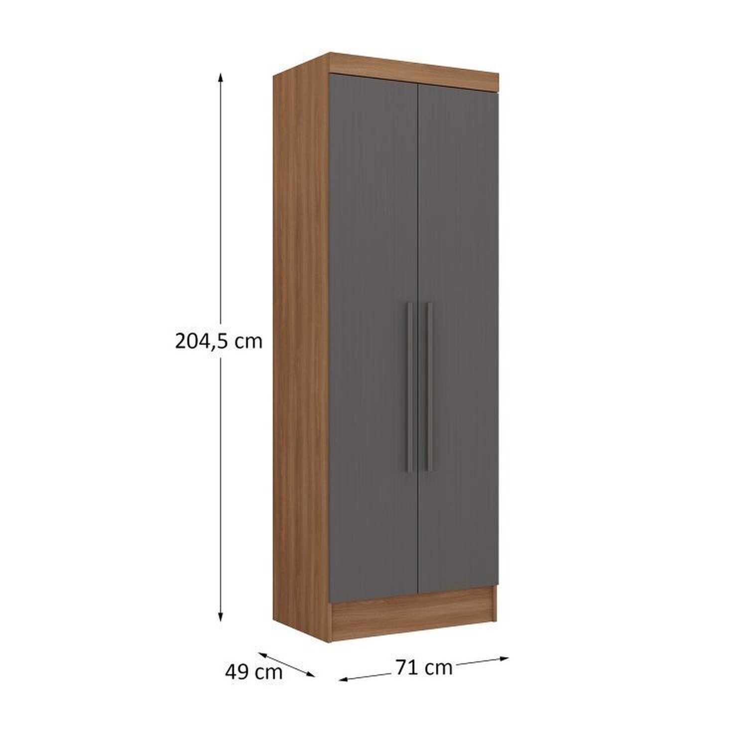 Guarda-roupa Modulado Viena 4 Portas 6 Gavetas 3 Peças Espresso Móveis - 9