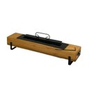 Ver imagem 1 de Lareira a Alcool Ecológica Madeira e Ferro Aquecedor 70 Cm Minas Arte Própria Lareira 70 Cm Pé Reto