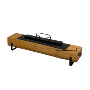 Lareira a Alcool Ecológica Madeira e Ferro Aquecedor 70 Cm Minas Arte Própria Lareira 70 Cm Pé Reto