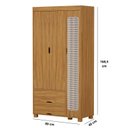 Ver imagem 3 de Roupeiro Clara 3 Portas e 2 Gavetas Tela