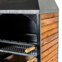 Ver imagem 2 de Churrasqueira À Carvão Pré Moldada Chapa de Aço e Madeira