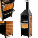 Ver imagem 1 de Churrasqueira À Carvão Pré Moldada Chapa de Aço e Madeira