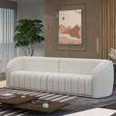 Ver imagem 1 de Sofá Decorativo Sala de Estar 292cm Adam 4 Lugares Boucle Branco G45 - Gran Belo Sofá Adam