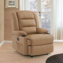 Ver imagem 4 de Poltrona do Papai Reclinavel Elétrica com Entrada Usb Corino Premium Caramelo