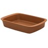 Travessa Refratária Retangular Tango Marrom Oxford 3,25L - 1