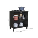 Ver imagem 2 de Balcão Modulado com Tampo Fidelitá Mônaco 80cm 2 Portas Chumbo/Titânio