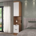 Ver imagem 7 de Guarda-roupa Modulado Viena 2 Portas 8 Gavetas 3 Peças Espresso Móveis