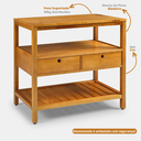 Ver imagem 4 de Aparador Gabinete de Madeira Brasil