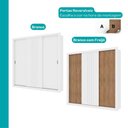 Ver imagem 4 de Guarda-Roupa Casal 3 Portas Doha Carraro Ripado