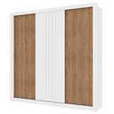 Ver imagem 2 de Guarda-Roupa Casal 3 Portas Doha Carraro Ripado
