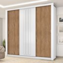 Ver imagem 1 de Guarda-Roupa Casal 3 Portas Doha Carraro Ripado
