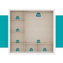 Ver imagem 7 de Guarda-Roupa Casal 3 Portas Doha Carraro Ripado