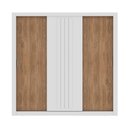 Ver imagem 3 de Guarda-Roupa Casal 3 Portas Doha Carraro Ripado