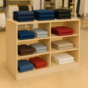 Ver imagem 1 de Balcao Loja Central Expositor Nicho para Roupa Produtos 90cm:carvalho