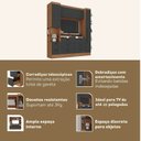 Ver imagem 5 de Conjunto de Guarda-Roupa Modulado Viena 2 Portas 8 Gavetas 3 Peças Yescasa Cinza/Nogal/Grafite