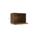 Ver imagem 2 de Nicho Aéreo para Microondas Celeste Kappesberg 100% Mdf Nogueira 60cm
