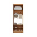 Ver mais imagens de Guarda-Roupa Modulado 5 Portas 6 Gavetas 4 Peças Viena Yescasa Branco/Nogal
