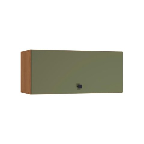 Armário Aéreo Kappesberg Pixel 1 Porta Basculante Canela/verde Frevo 80cm