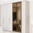 Ver imagem 4 de Guarda Roupa Modulado 02 Portas de Vidro 245cm 03 Gavetas Setiba