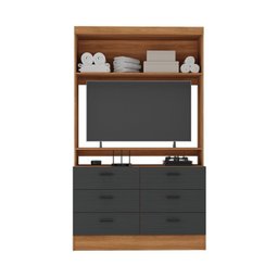 Guarda-roupa Modulado Viena 5 Portas 6 Gavetas 4 Peças Espresso Móveis - 17