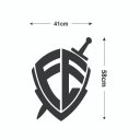 Ver imagem 2 de Adesivo de Parede Decorativo Frase Adesivo Logo Fé