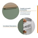 Ver imagem 7 de Balcão Porta Tempero 20cm com Tampo com Rodape Ipanema CabeCasa MadeiraOriginals Branco/Verde Folha