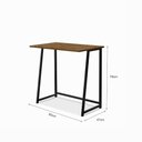 Ver imagem 3 de Escrivaninha Mesa Dobravel Office e Estudo Jade Klm Store Imbuia- Preto
