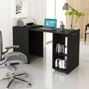 Ver imagem 7 de Escrivaninha Retrátil Mesa Escritório ME4170 54cm Preto