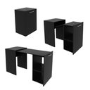 Ver imagem 5 de Escrivaninha Retrátil Mesa Escritório ME4170