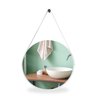 Espelho Adnet Redondo 40cm com Alça e Suporte para Sala Quarto Banheiro Hall - 4