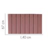 Painel para Cama Box Casal 1,40 Cm Carla - Luxo House Rose - 2