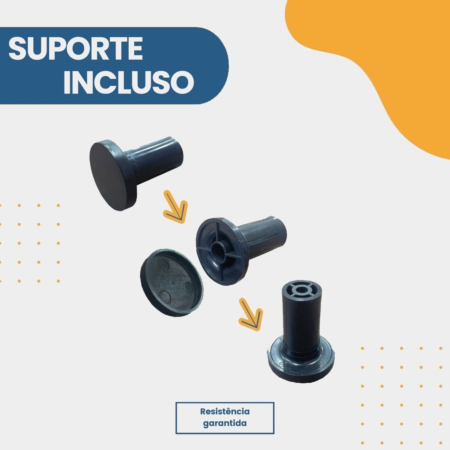 Espelho Adnet Alumínio 55cm com Alça e Suporte para Banheiro Sala Quarto Escritório - 9