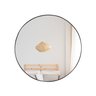 Espelho Redondo Decorativo 60cm com Acabamento Ecológico de Parede para Sala Quarto Banheiro - 3