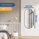 Ver imagem 7 de Espelho Decorativo Modelo Cápsula Grande 50x110cm de Parede para Quarto Sala Escritório