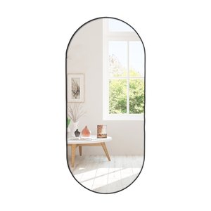 Espelho de Parede Decorativo Modelo Oval 50x110cm para Quarto Sala Escritório