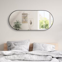 Espelho de Parede Decorativo Modelo Oval 50x110cm para Quarto Sala Escritório - 5