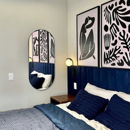 Espelho de Parede Decorativo Modelo Oval 50x110cm para Quarto Sala Escritório - 4